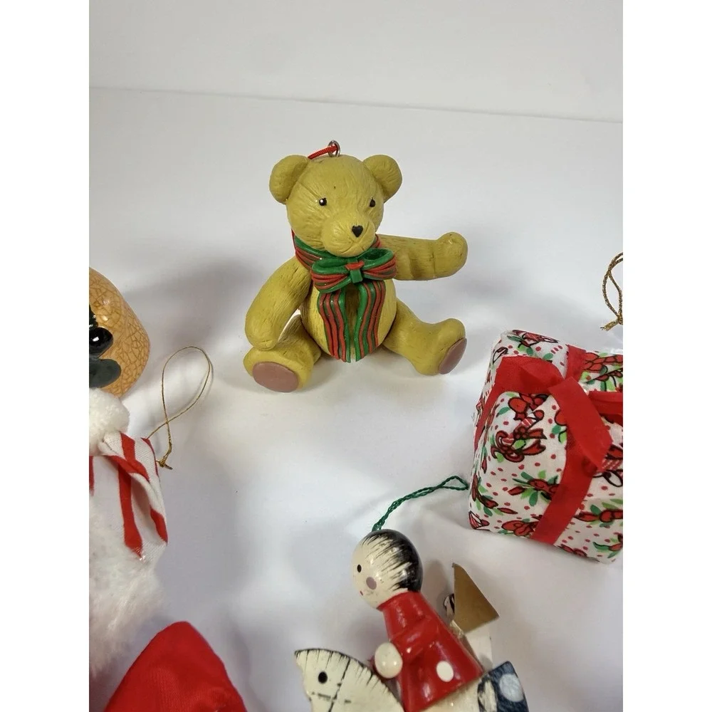 Vintage Christmas Ornaments Grandmacore | Cottagecore | Nostalgic Lot Of 9